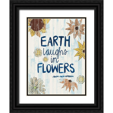 Sunny Day Words III Black Ornate Wood Framed Art Print with Double Matting by Popp, Grace