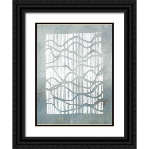 Inverse Grey Black Ornate Wood Framed Art Print with Double Matting by Goldberger, Jennifer