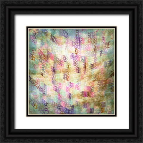 Coral Party I Black Ornate Wood Framed Art Print with Double Matting by Studio W