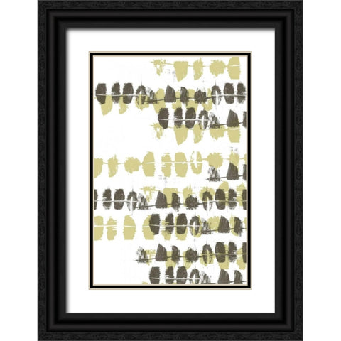 Connect the Dashes Neutral I Black Ornate Wood Framed Art Print with Double Matting by Goldberger, Jennifer