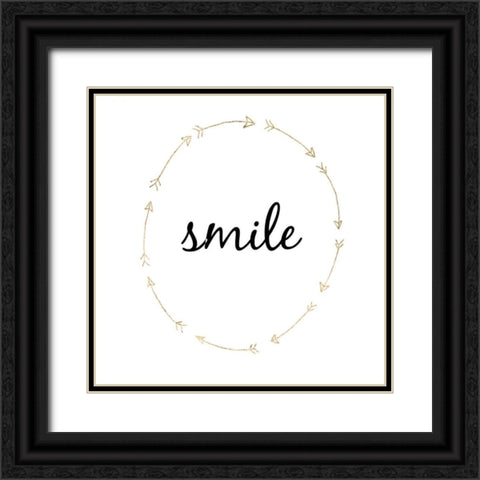 Golden Quote III Black Ornate Wood Framed Art Print with Double Matting by Hambly, Anna