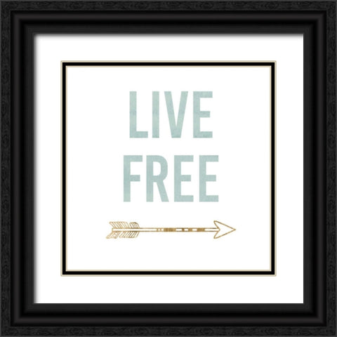 Golden Quote VIII Black Ornate Wood Framed Art Print with Double Matting by Hambly, Anna