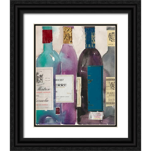 Dinner Party II Black Ornate Wood Framed Art Print with Double Matting by Dixon, Samuel