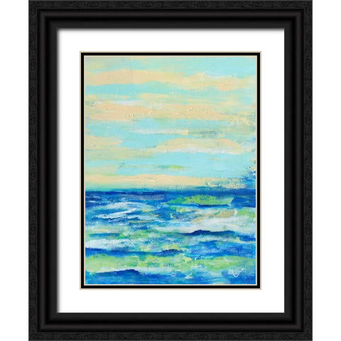 Emilys Waters II Black Ornate Wood Framed Art Print with Double Matting by Brewington, Olivia