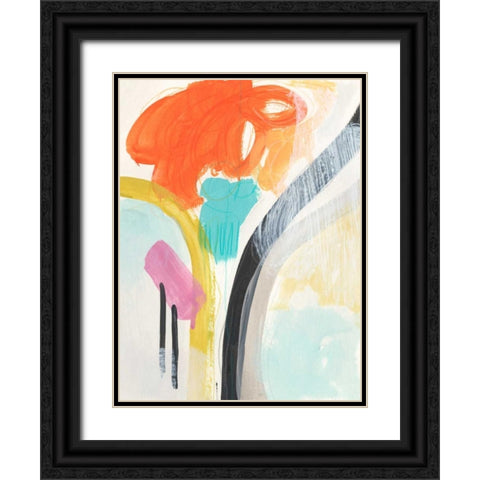 Rhythm Variations II Black Ornate Wood Framed Art Print with Double Matting by Vess, June Erica