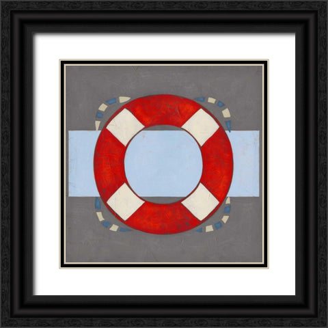 Nautical Graphic II Black Ornate Wood Framed Art Print with Double Matting by Vess, June Erica