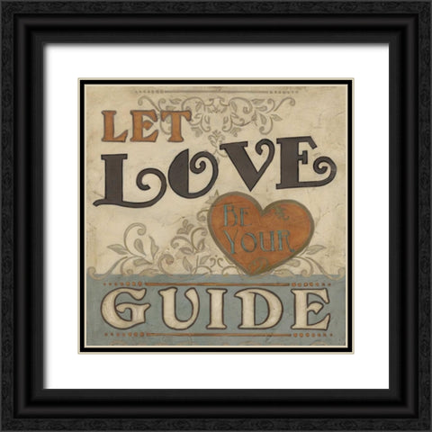 Retro Inspirations III Black Ornate Wood Framed Art Print with Double Matting by Vess, June Erica