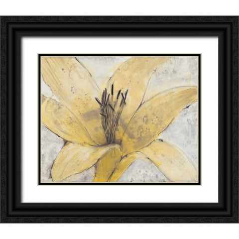 Transparency Flower I Black Ornate Wood Framed Art Print with Double Matting by OToole, Tim