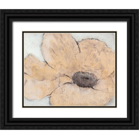 Transparency Flower IV Black Ornate Wood Framed Art Print with Double Matting by OToole, Tim