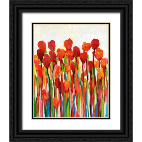 Bursting with Color II Black Ornate Wood Framed Art Print with Double Matting by OToole, Tim