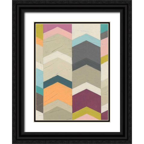 Confetti Prism I Black Ornate Wood Framed Art Print with Double Matting by Vess, June Erica