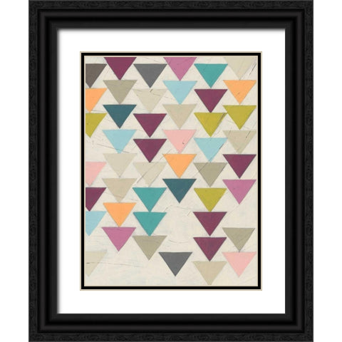 Confetti Prism VII Black Ornate Wood Framed Art Print with Double Matting by Vess, June Erica