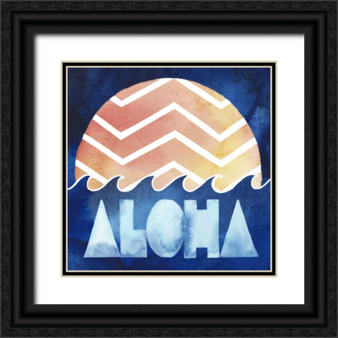 Surfs Up III Black Ornate Wood Framed Art Print with Double Matting by Popp, Grace