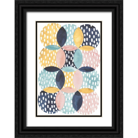 Deluge I Black Ornate Wood Framed Art Print with Double Matting by Popp, Grace