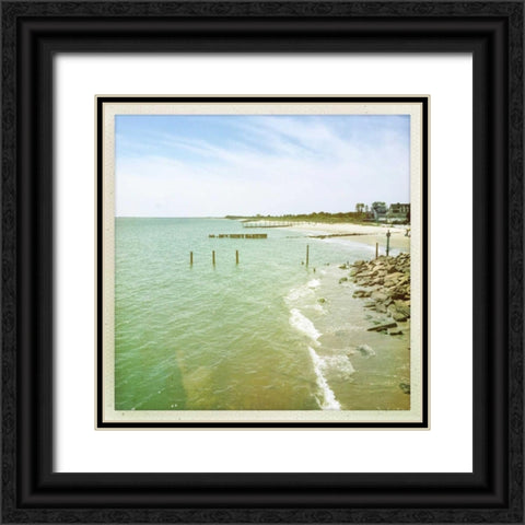 Bay View II Black Ornate Wood Framed Art Print with Double Matting by Ludwig, Alicia