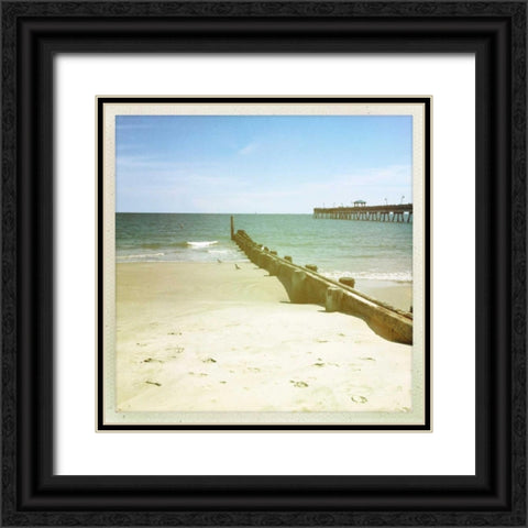Bay View III Black Ornate Wood Framed Art Print with Double Matting by Ludwig, Alicia