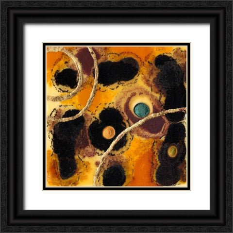Meteor Shower I Black Ornate Wood Framed Art Print with Double Matting by Ludwig, Alicia