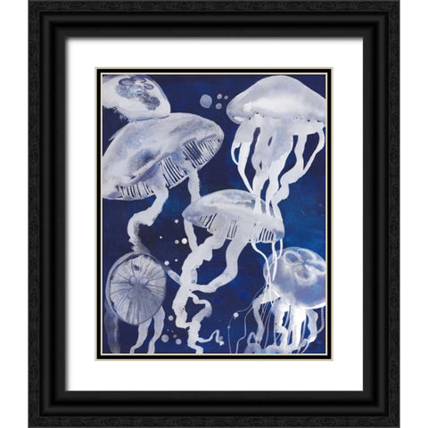 Swarm II Black Ornate Wood Framed Art Print with Double Matting by Popp, Grace