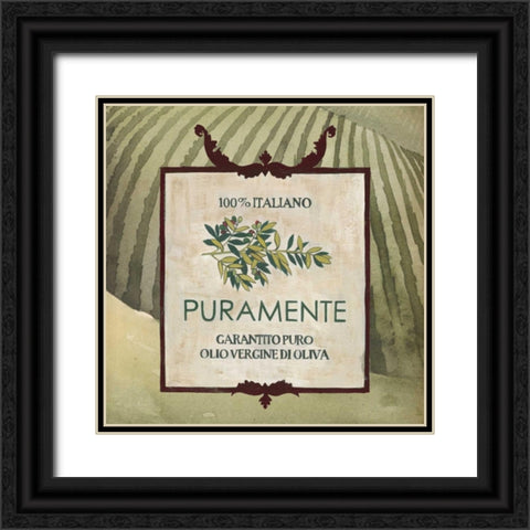 Olive Oil Labels III Black Ornate Wood Framed Art Print with Double Matting by Popp, Grace