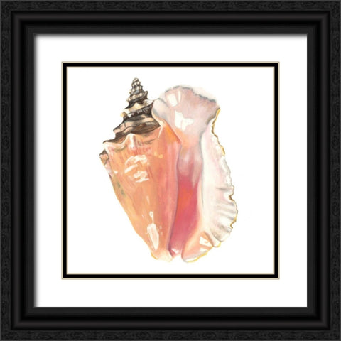 Seashore Souvenirs I Black Ornate Wood Framed Art Print with Double Matting by McCavitt, Naomi