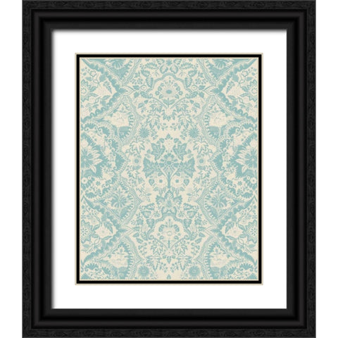 Baroque Tapestry in Spa I Black Ornate Wood Framed Art Print with Double Matting by Vision Studio