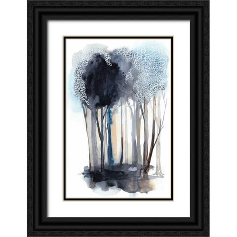 Tranquil Coppice II Black Ornate Wood Framed Art Print with Double Matting by Popp, Grace