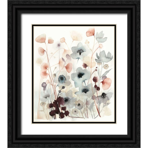 Bespoken Blossoms II Black Ornate Wood Framed Art Print with Double Matting by Popp, Grace