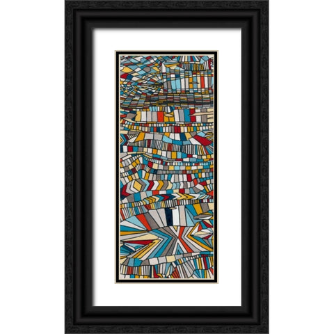 Primary Grain II Black Ornate Wood Framed Art Print with Double Matting by Galapon, Nikki