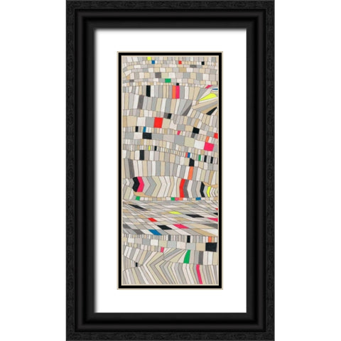 Hifi Grain I Black Ornate Wood Framed Art Print with Double Matting by Galapon, Nikki