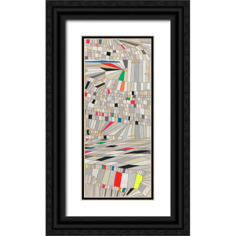 Hifi Grain II Black Ornate Wood Framed Art Print with Double Matting by Galapon, Nikki