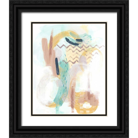 Division and Direction III Black Ornate Wood Framed Art Print with Double Matting by Vess, June Erica