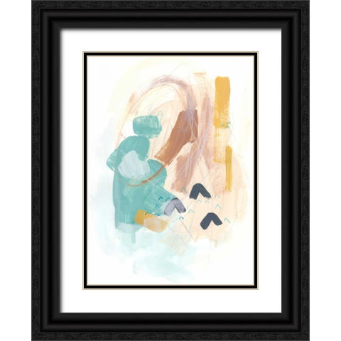 Division and Direction IV Black Ornate Wood Framed Art Print with Double Matting by Vess, June Erica