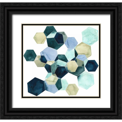 Crystallize I Black Ornate Wood Framed Art Print with Double Matting by Popp, Grace