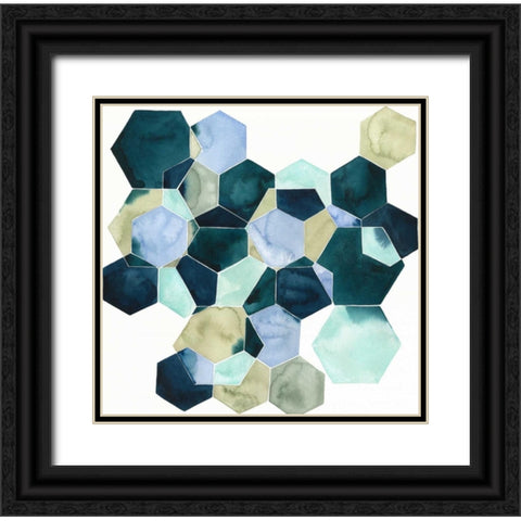 Crystallize II Black Ornate Wood Framed Art Print with Double Matting by Popp, Grace