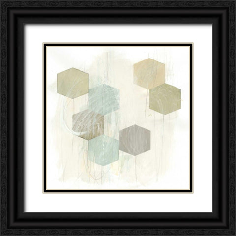 Honeycomb Reaction I Black Ornate Wood Framed Art Print with Double Matting by Vess, June Erica