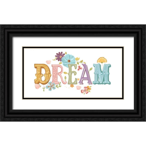 Beautiful Words IV Black Ornate Wood Framed Art Print with Double Matting by Vess, June Erica