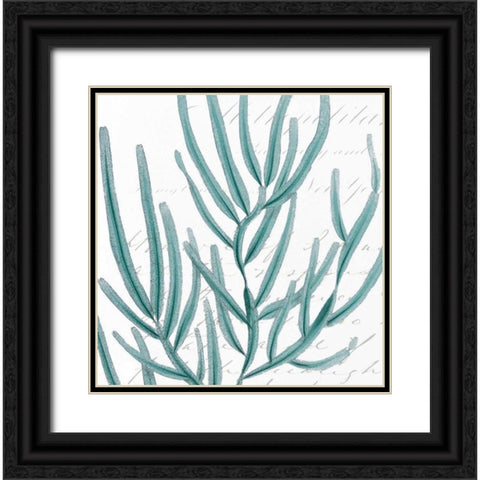 Aqua Marine I Black Ornate Wood Framed Art Print with Double Matting by Hambly, Anna