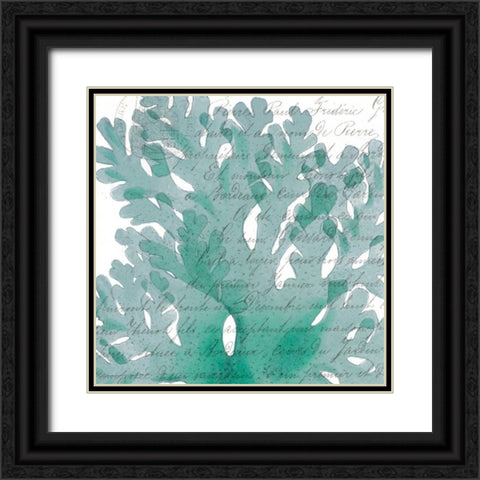 Aqua Marine III Black Ornate Wood Framed Art Print with Double Matting by Hambly, Anna
