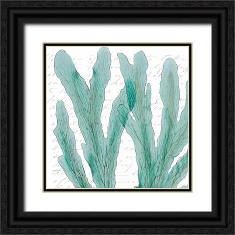 Aqua Marine IV Black Ornate Wood Framed Art Print with Double Matting by Hambly, Anna