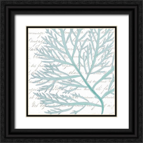 Aqua Marine VI Black Ornate Wood Framed Art Print with Double Matting by Hambly, Anna