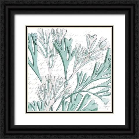 Aqua Marine VII Black Ornate Wood Framed Art Print with Double Matting by Hambly, Anna