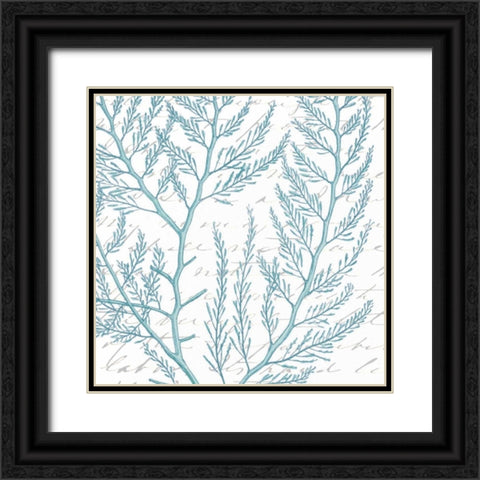 Aqua Marine VIII Black Ornate Wood Framed Art Print with Double Matting by Hambly, Anna