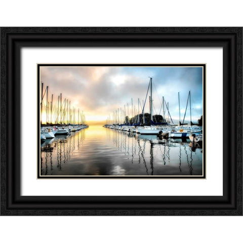 Sleeping Marina Black Ornate Wood Framed Art Print with Double Matting by Head, Danny