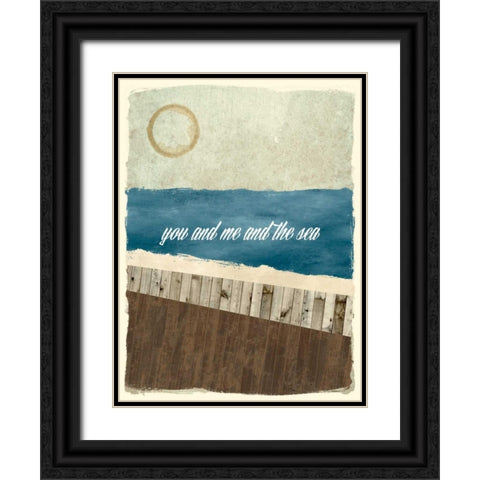 Boardwalk Reverie II Black Ornate Wood Framed Art Print with Double Matting by Damon, Chris