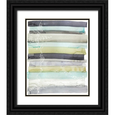 Wavelet II Black Ornate Wood Framed Art Print with Double Matting by Popp, Grace