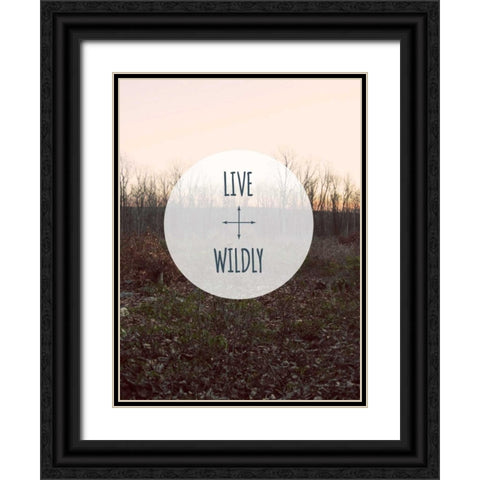 Centered Sentiment I Black Ornate Wood Framed Art Print with Double Matting by Fagalde, Jarman