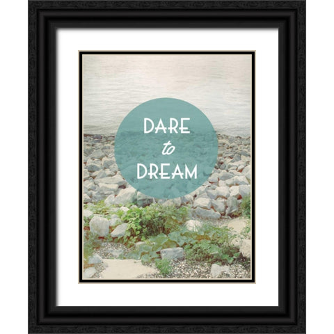 Centered Sentiment II Black Ornate Wood Framed Art Print with Double Matting by Fagalde, Jarman