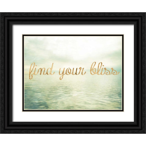 Water Bliss I Black Ornate Wood Framed Art Print with Double Matting by Quintero, Sonja