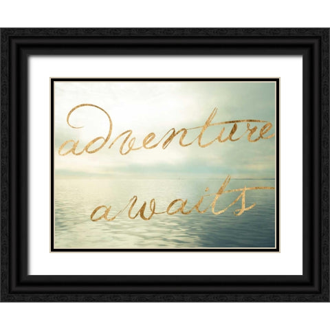 Water Bliss II Black Ornate Wood Framed Art Print with Double Matting by Quintero, Sonja