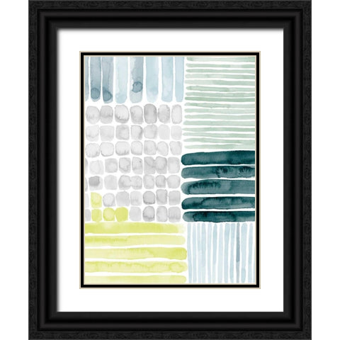 Aerial Abstract II Black Ornate Wood Framed Art Print with Double Matting by Popp, Grace